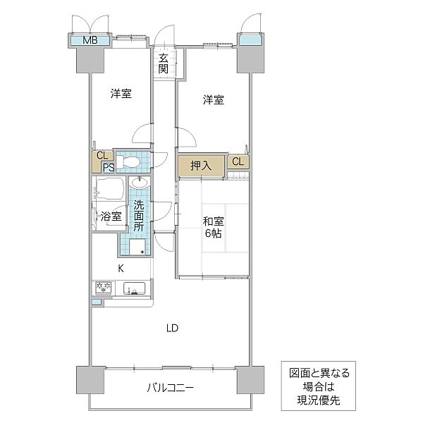間取りを拡大表示