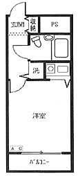 GSアネックス清澄公園 ワンルームの間取図画像