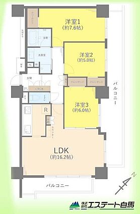 24階の角部屋...