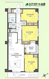 ヴァンヴェール入間 3LDKの間取図画像