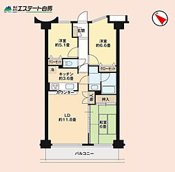 ウインベルコーラス狭山ヶ丘 3LDKの間取図画像