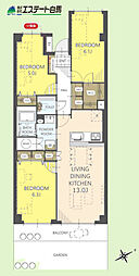 間取図画像 3LDK