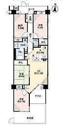 コスモステージひばりヶ丘アミュージア 3SLDKの間取図画像