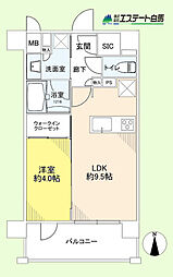 プレシス秋津ステーションフロント 1LDKの間取図画像