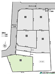 所沢市林全6区画　売地