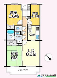 ステイツ新所沢 3LDKの間取図画像