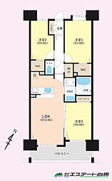 グランシエロ朝霞台シエナの丘 3LDKの間取図画像
