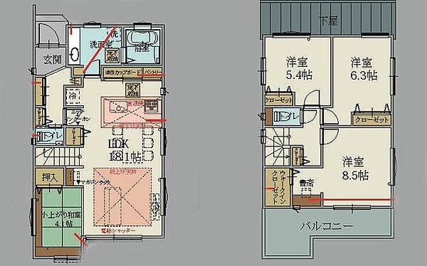 間取りを拡大表示