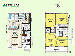 狭山市中央4丁目全4棟　新築戸建