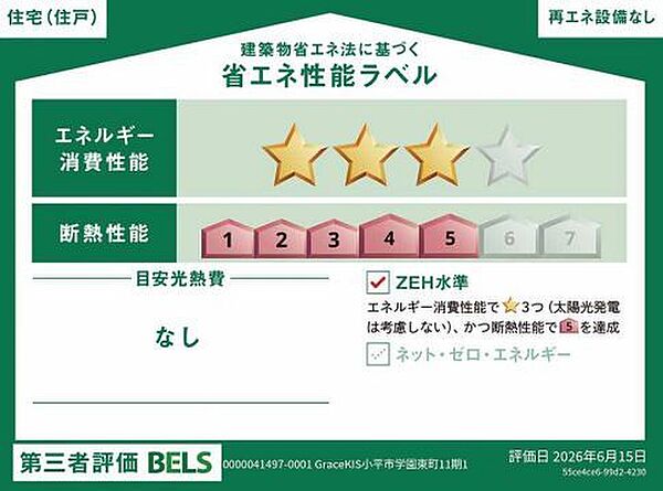 省エネ性能ラベルを拡大表示