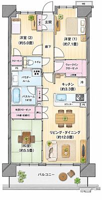 間取り 志木の杜テラス 5階/-