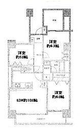 ダイアパレス春日部センタースクェア 3LDKの間取図画像