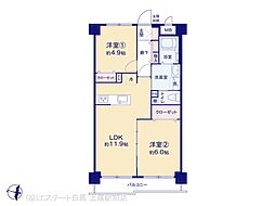 間取図画像 2LDK