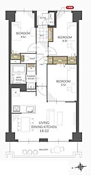 ライオンズガーデン久喜壱番館 3LDKの間取図画像