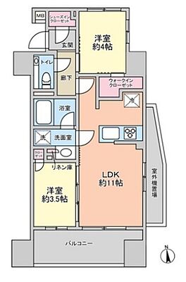 間取り プレシスヴィアラ川越 2階/-