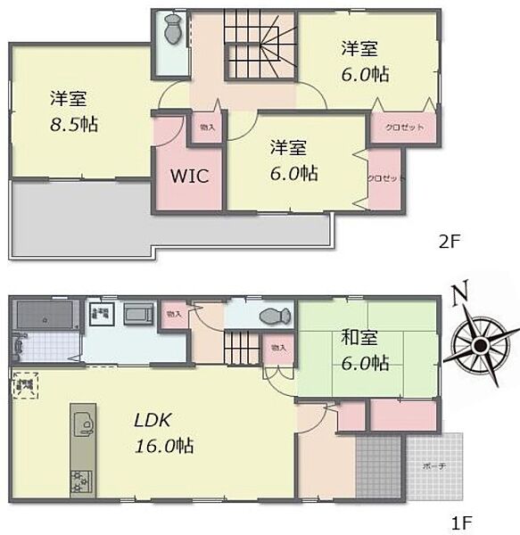 間取りを拡大表示