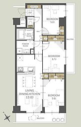 ヴァンベール上尾2 3LDKの間取図画像