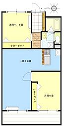 大宮植竹住宅 2LDKの間取図画像