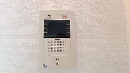 来客者を確認できるTVモニター付インターホン。