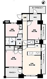 アンファージュ川越ファースト 3LDKの間取図画像