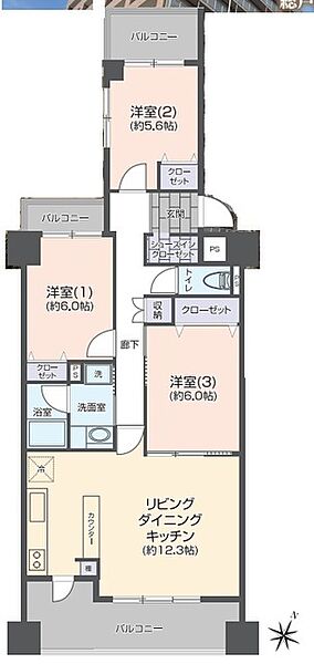 間取りを拡大表示