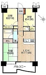 ライオンズガーデンシティ浦和 3LDKの間取図画像