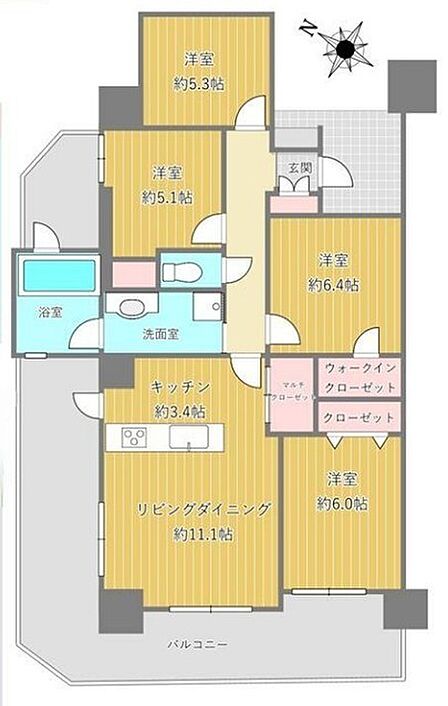 図面と現況が異なる場合は現況を優先させていただきます。