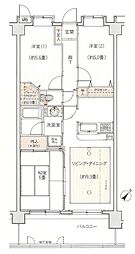 レーベンハイム北本 3LDKの間取図画像