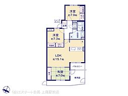 ライオンズマンション大宮吉野原 3LDKの間取図画像