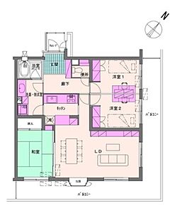 間取り：図面と現況が異なる場合は現況を優先させていただきます。 