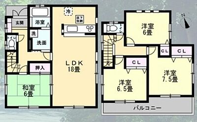 間取り：図面と現況が異なる場合は現況を優先させていただきます。 