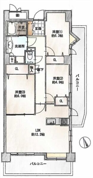 間取りを拡大表示