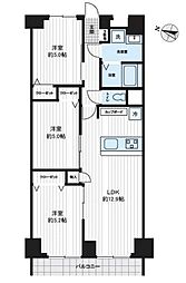 ドルミ春日部 3LDKの間取図画像