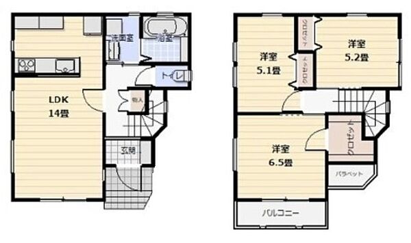 間取りを拡大表示