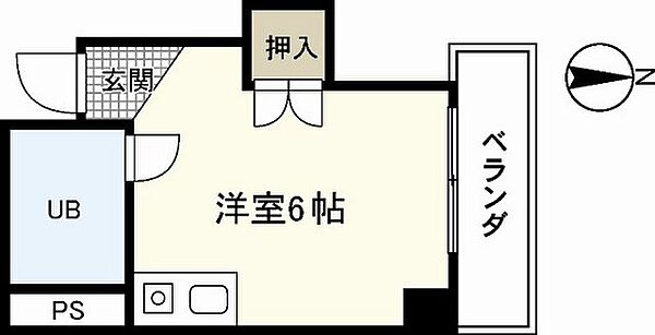 プログレス本川 ｜広島県広島市中区本川町2丁目(賃貸マンション1R・3階・14.58㎡)の写真 その2