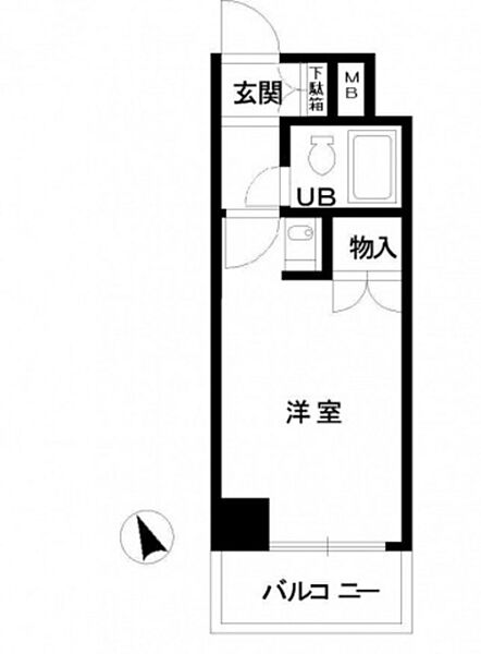 ワイアンドワイ宝町ビル ｜広島県広島市中区宝町(賃貸マンション1R・5階・16.30㎡)の写真 その2