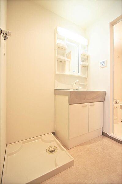 画像18:洗面所には人気のシャワー付き洗面化粧台です。