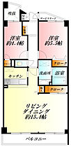 埼玉県熊谷市銀座５丁目1-15（賃貸マンション2LDK・6階・62.06㎡） その2