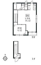 コンフォート鷺宮 1LDKの間取図画像
