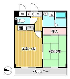間取図画像 1DK