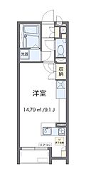 レオネクストプランドール南本町 1Kの間取図画像