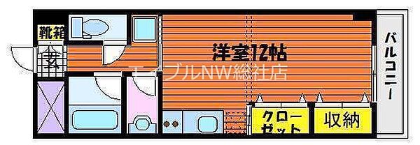 岡山県倉敷市松島(賃貸マンション1K・1階・31.32㎡)の写真 その2