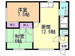 間取図画像 2LDK