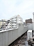 南向きのバルコニー