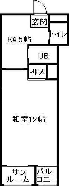 スプリングフラット 205｜石川県金沢市泉３丁目(賃貸マンション1K・2階・34.56㎡)の写真 その2