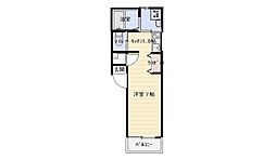 ラックフィールド板橋本町 1Kの間取図画像