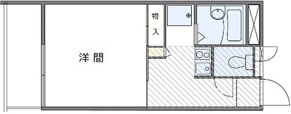 広島県広島市佐伯区城山2丁目(賃貸アパート1K・3階・20.28㎡)の写真 その2