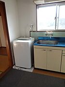 室内洗濯機置き場あり。※洗濯機はついていません。