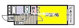 恵比寿ハイツ  ｜ 岡山県岡山市中区浜3丁目（賃貸マンション1K・2階・24.79㎡） その2