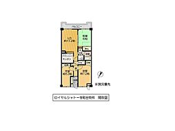 ロイヤルシャトー寺町台 3LDKの間取図画像